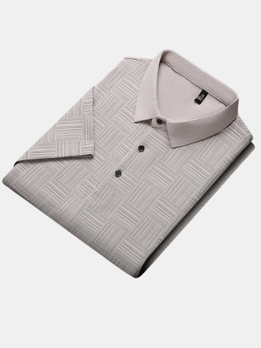Polo classique uni coupe droite