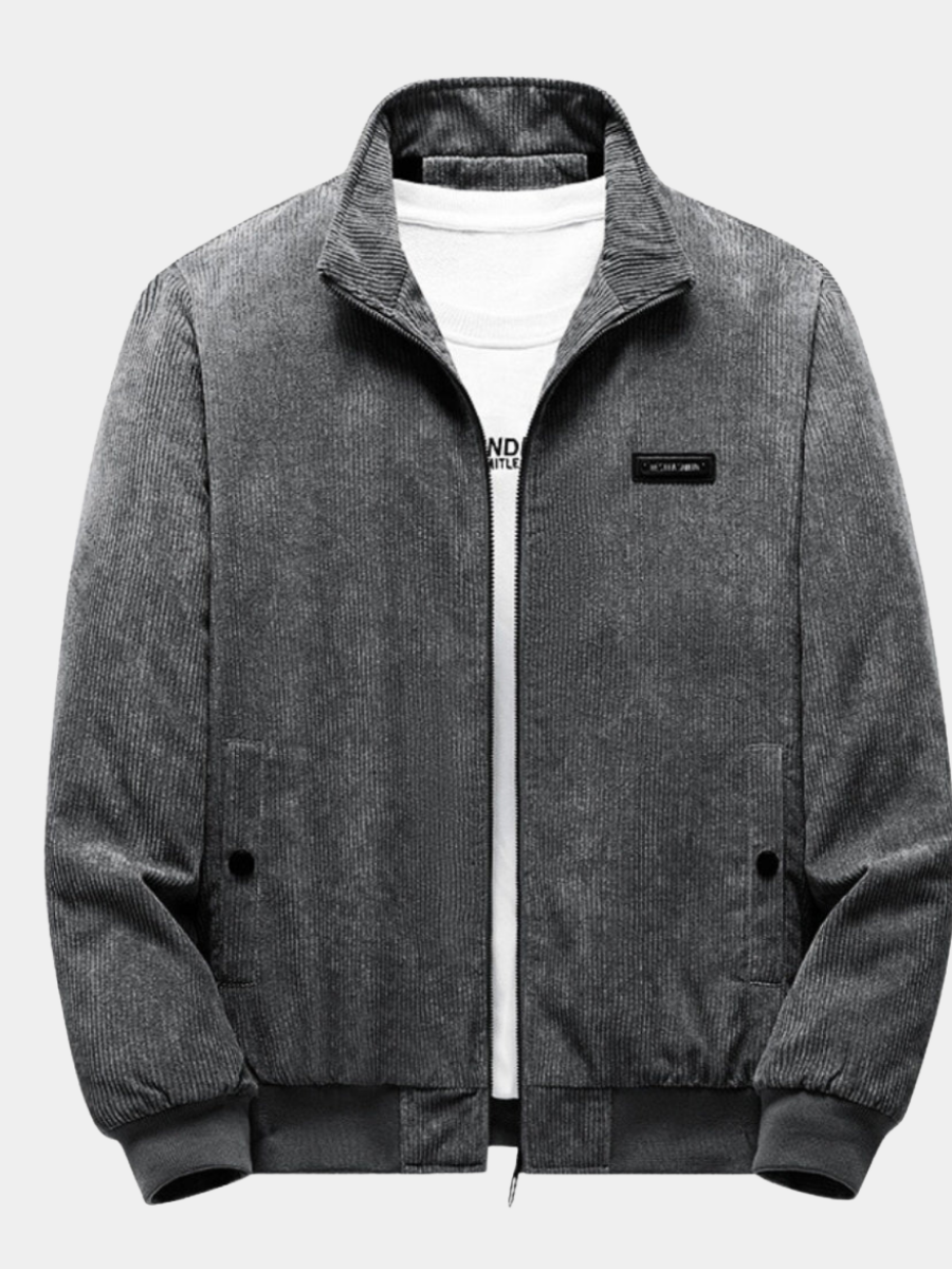 Veste rétro en velours côtelé