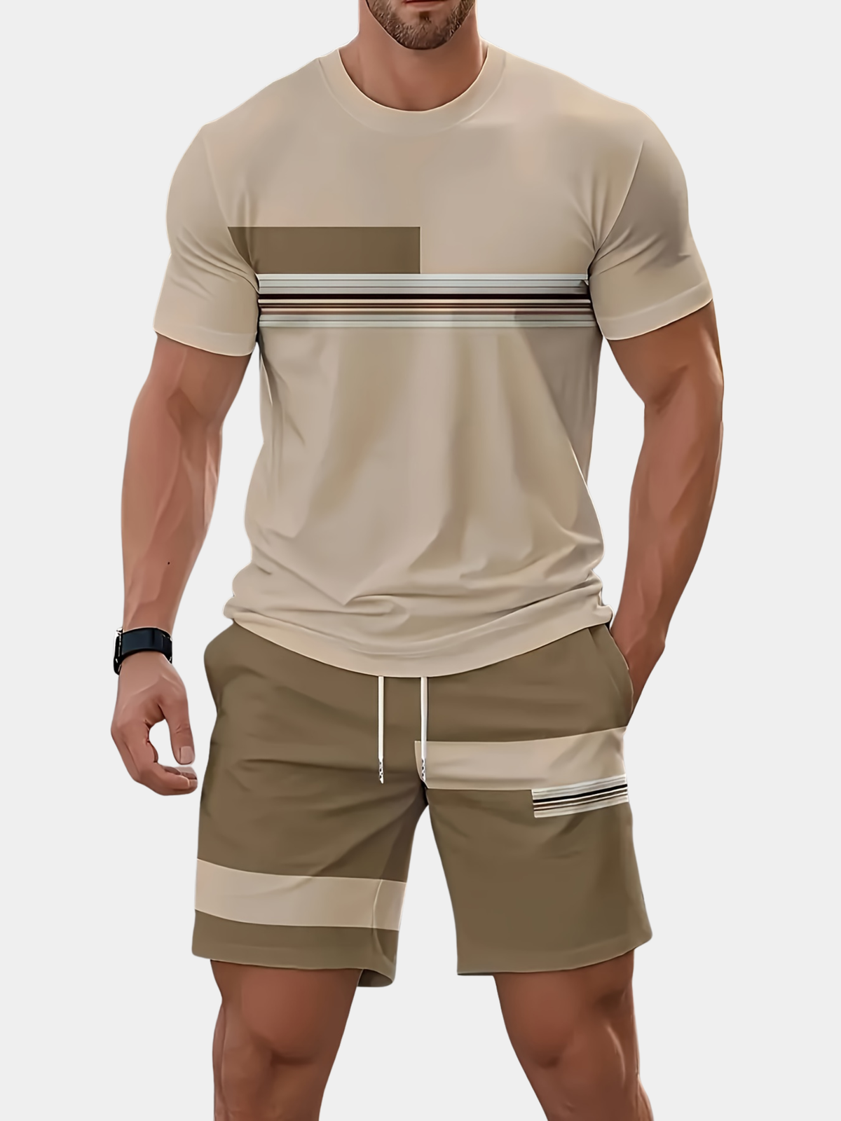 Ensemble d'été imprimé haut et pantalon