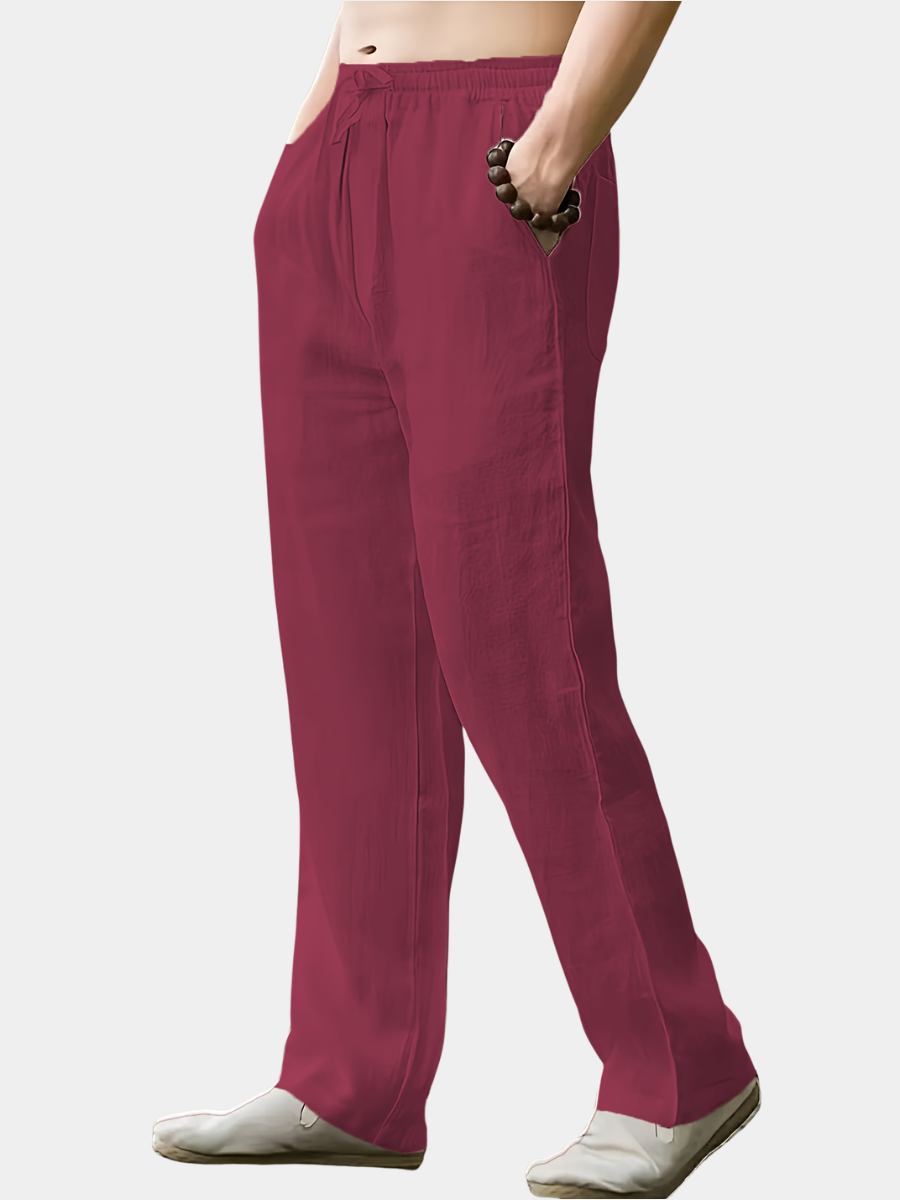 Pantalon uni coupe ample