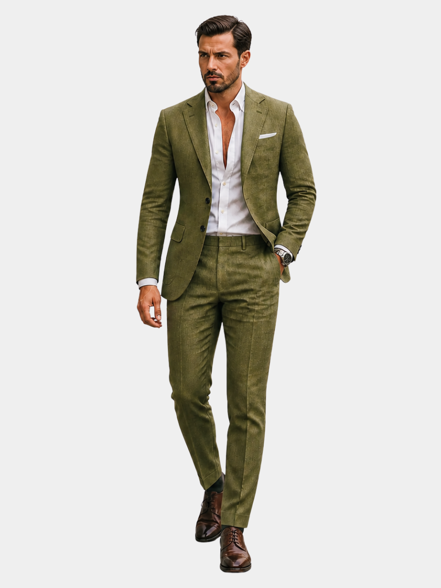 Costume d'été léger deux pièces à la finition soignée homme – Beuil