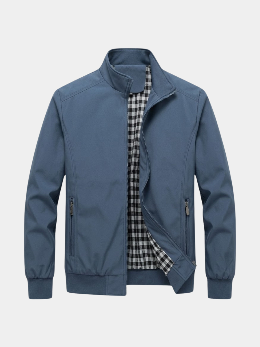 Veste zippée à col montant