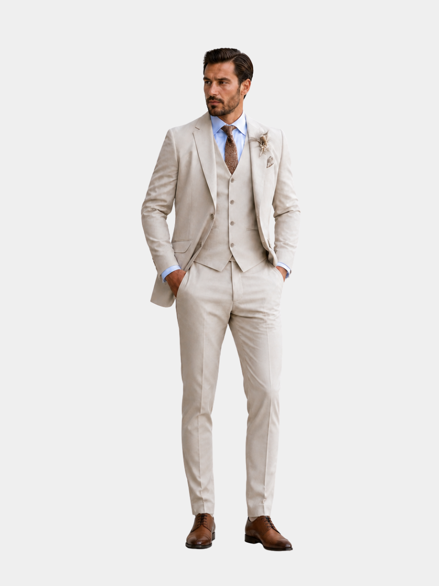 Costume trois pièces avec gilet assorti