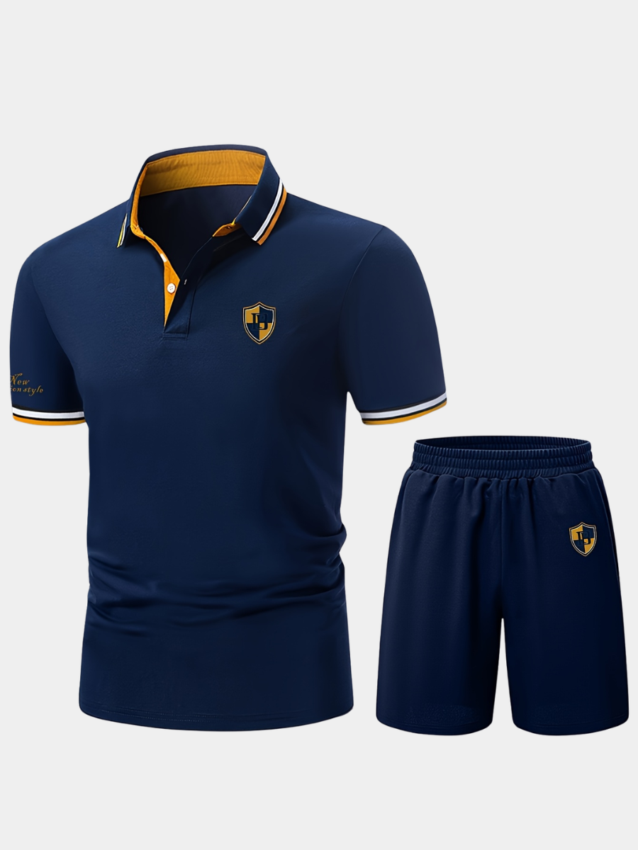 Ensemble polo et short à écusson
