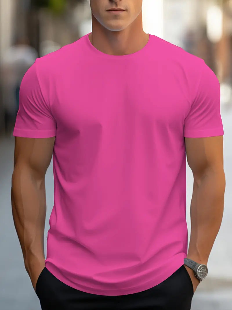 T-shirt essentiel col rond manches courtes coupe slim homme – Vimoutiers