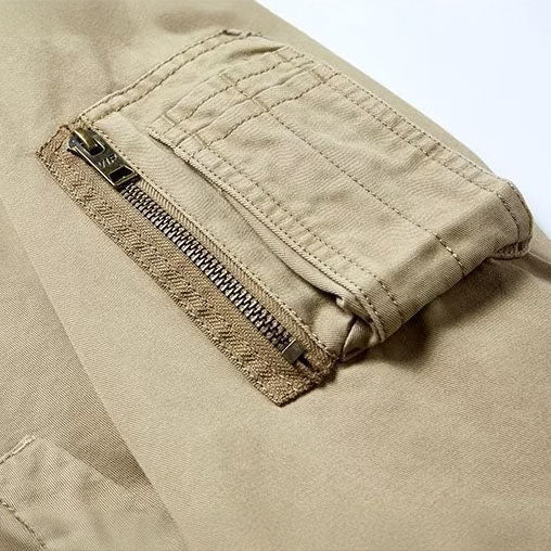 Blouson bomber zippé à bords côtelés