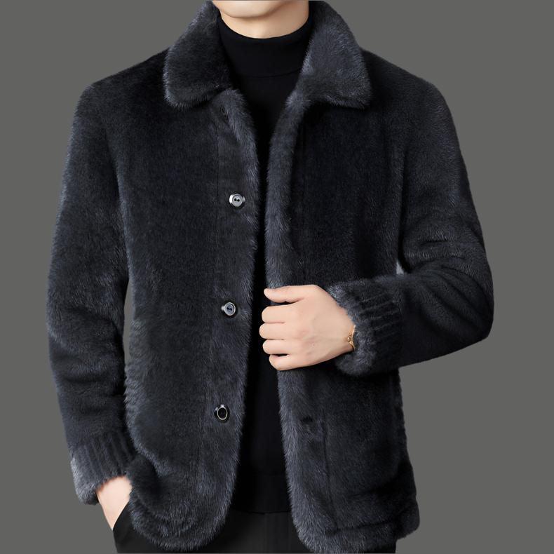 Manteau effet fourrure au toucher doux