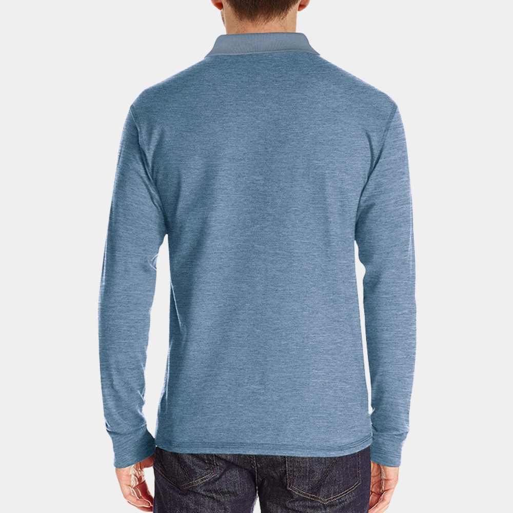 Polo d'automne à manches longues élégant au style intemporel homme – Poincaré