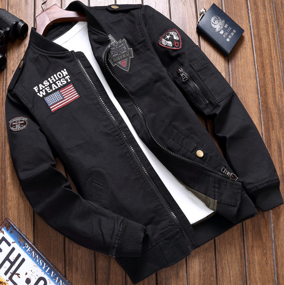 Veste style militaire à écussons pour le quotidien homme – Carcès