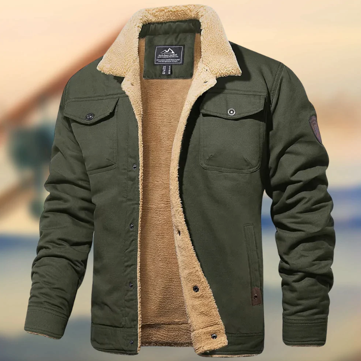 Veste légère de mi-saison ligne épurée