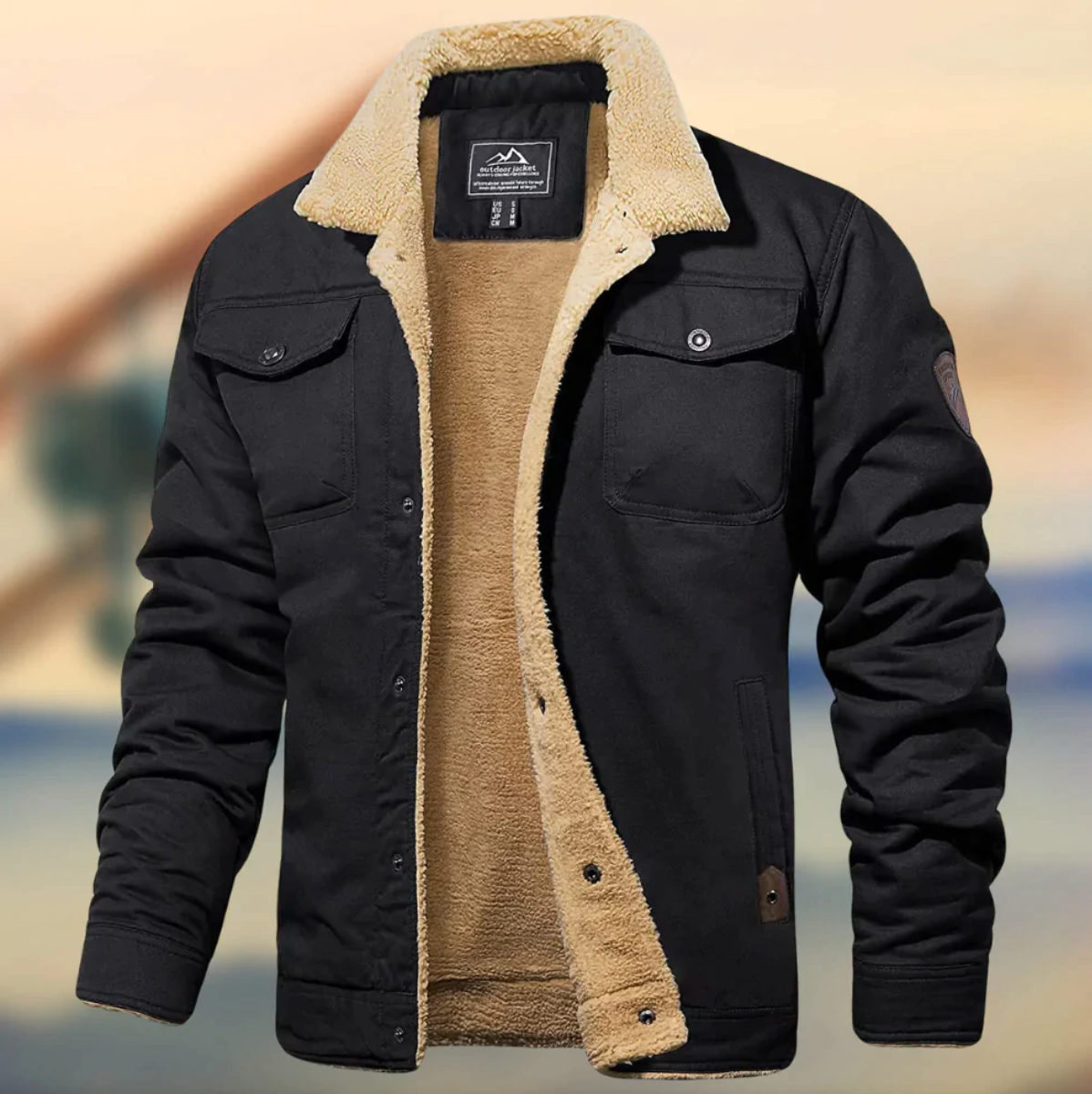 Veste légère de mi-saison ligne épurée