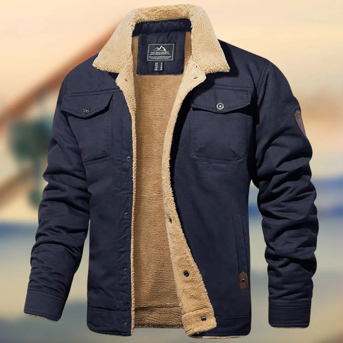 Veste légère de mi-saison ligne épurée