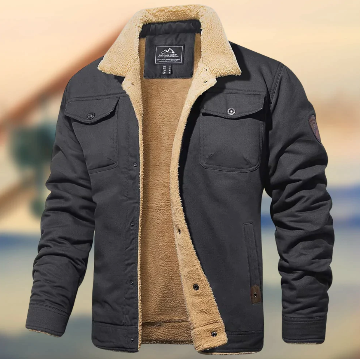 Veste légère de mi-saison ligne épurée