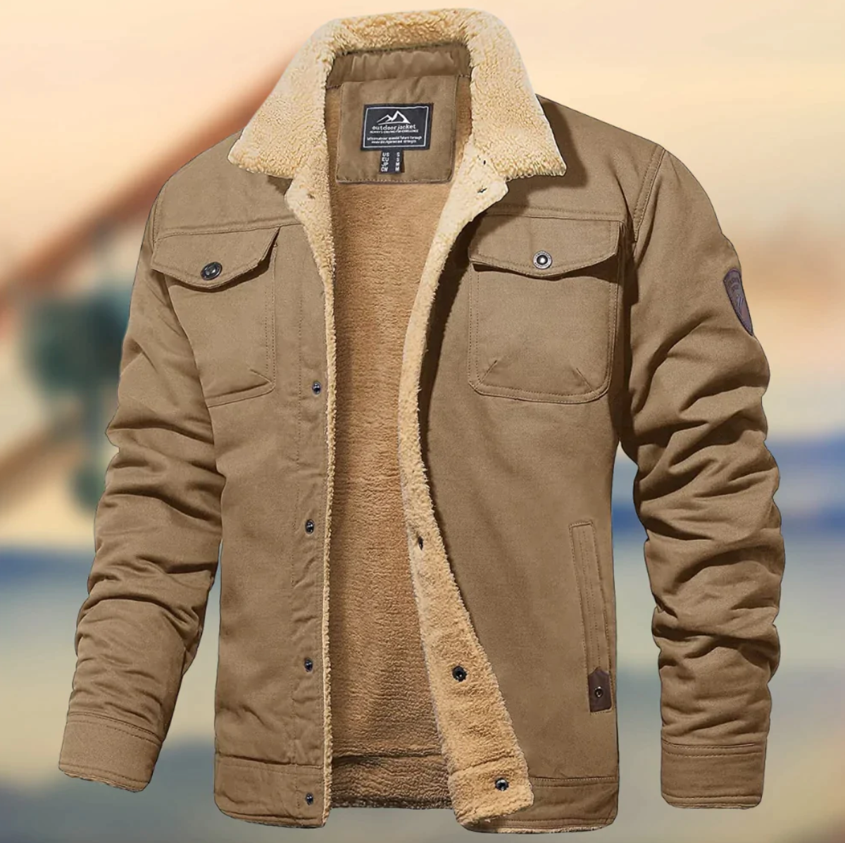 Veste légère de mi-saison ligne épurée