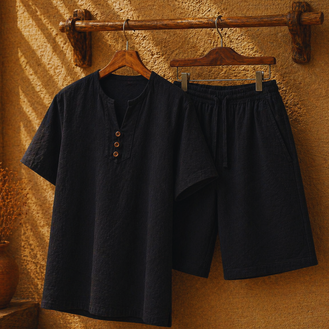 Ensemble haut manches courtes et short assorti