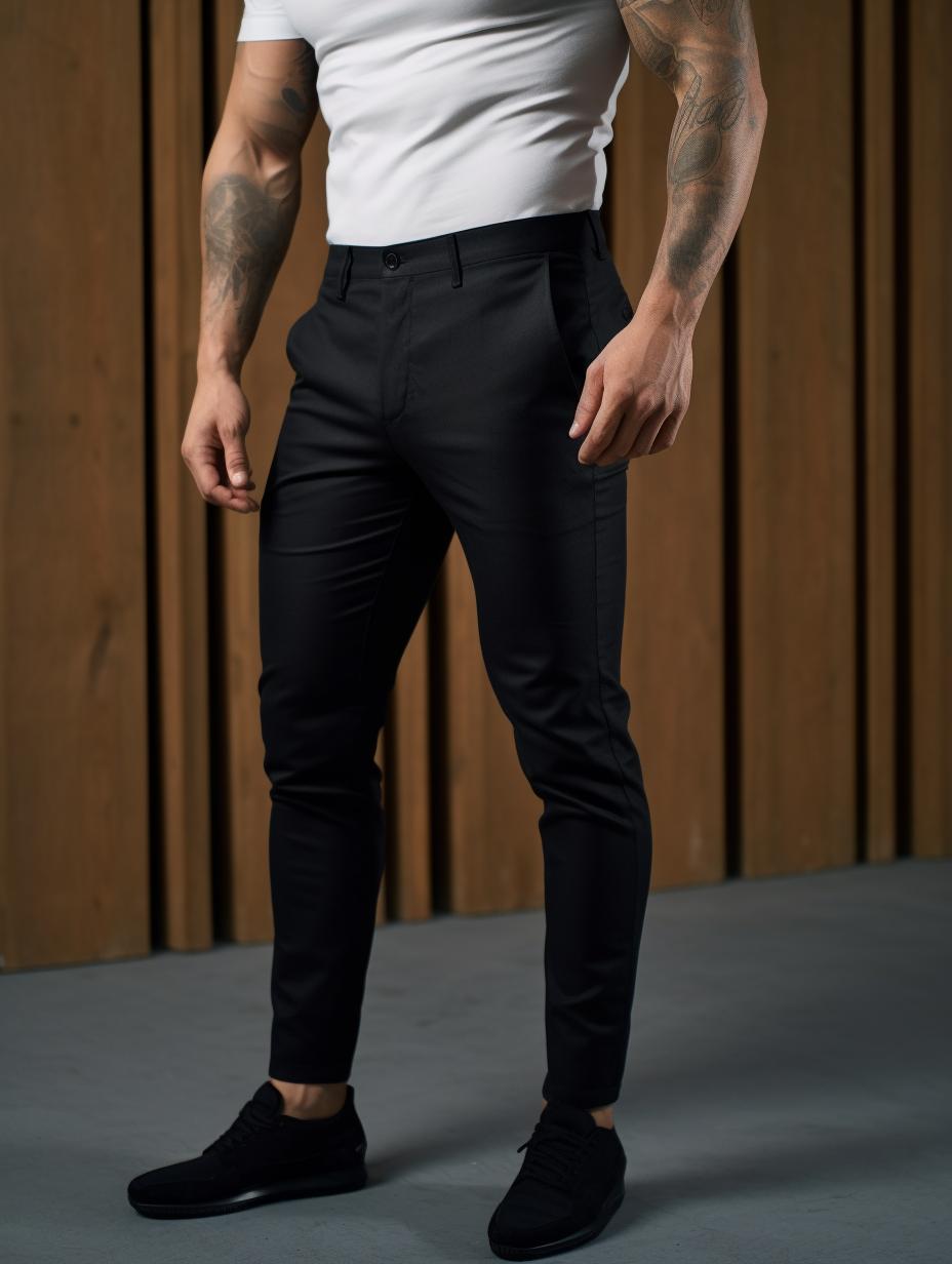 Pantalon slim stretch jambe fuselée