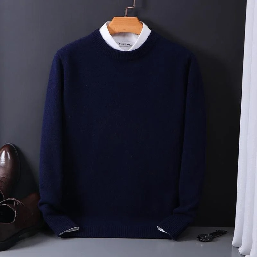 Pull en cachemire maille douce luxueuse finition soignée homme – Cormery