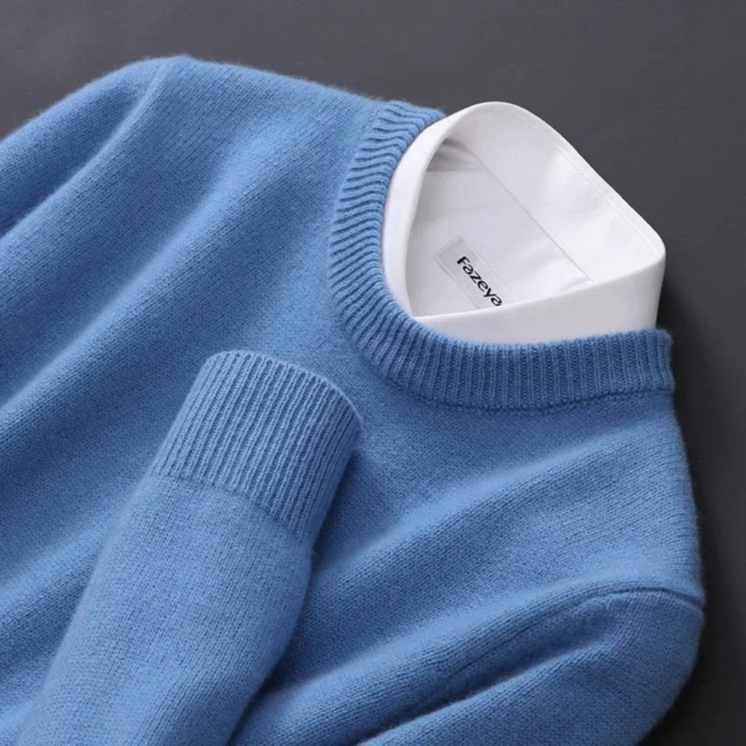 Pull en cachemire maille douce luxueuse finition soignée homme – Cormery