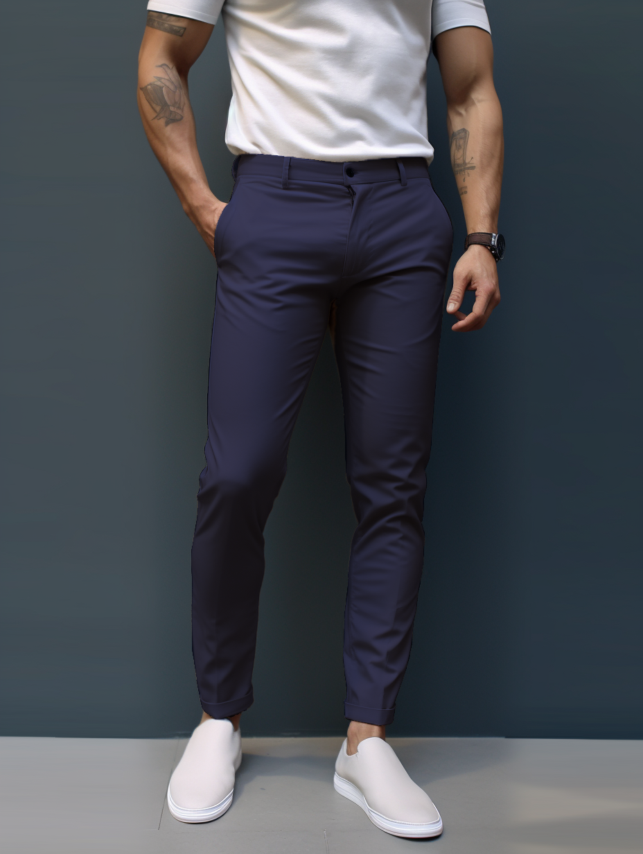 Pantalon slim stretch jambe fuselée