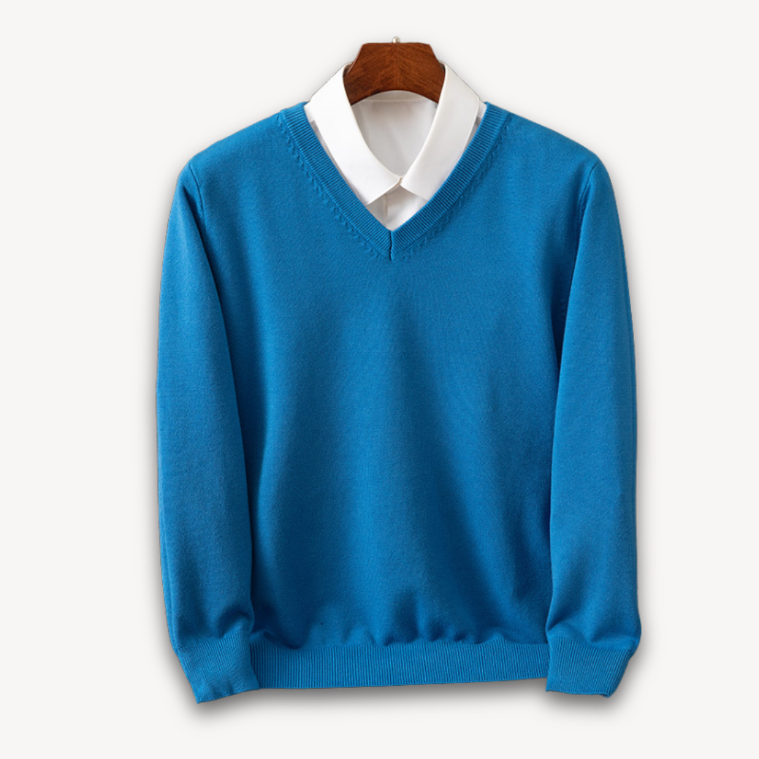 Pull en maille douce effet cachemire col rond homme – Quiberon