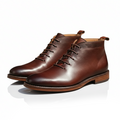 Bottes à lacets tige montante empeigne lisse bout rond homme – Gien