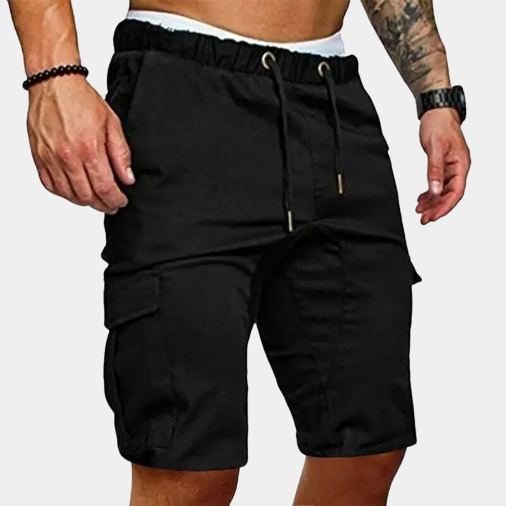Short cargo taille élastique cordon coupe relax homme – Civray