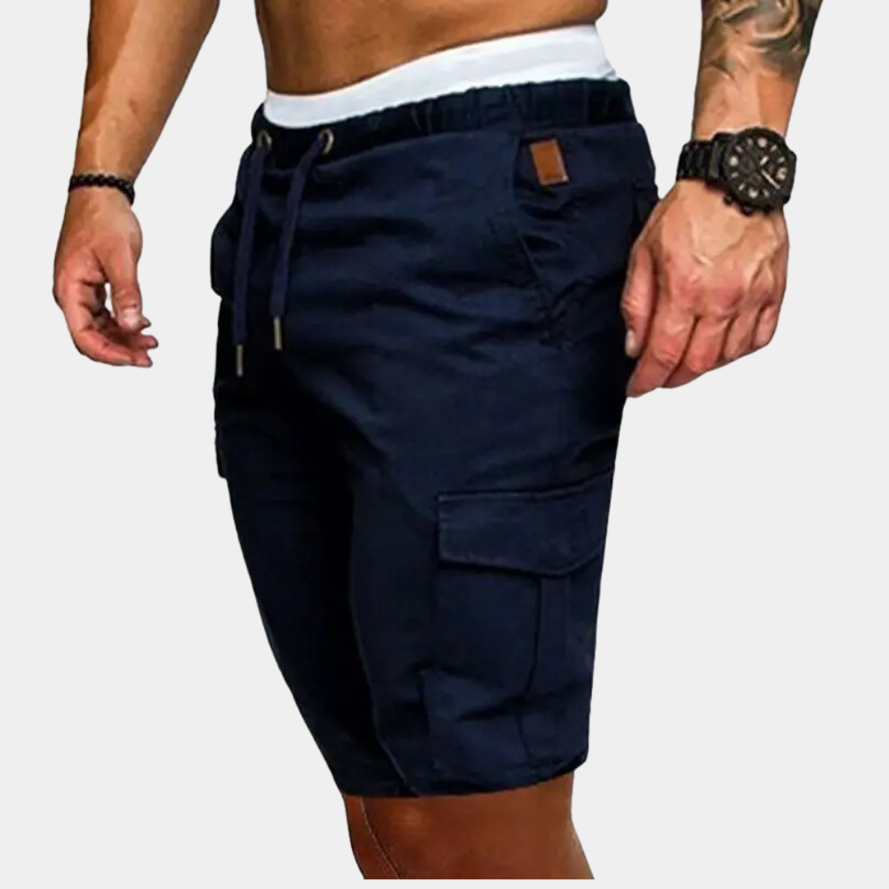 Short cargo taille élastique cordon coupe relax homme – Civray