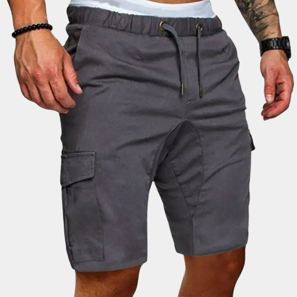 Short cargo taille élastique cordon coupe relax homme – Civray
