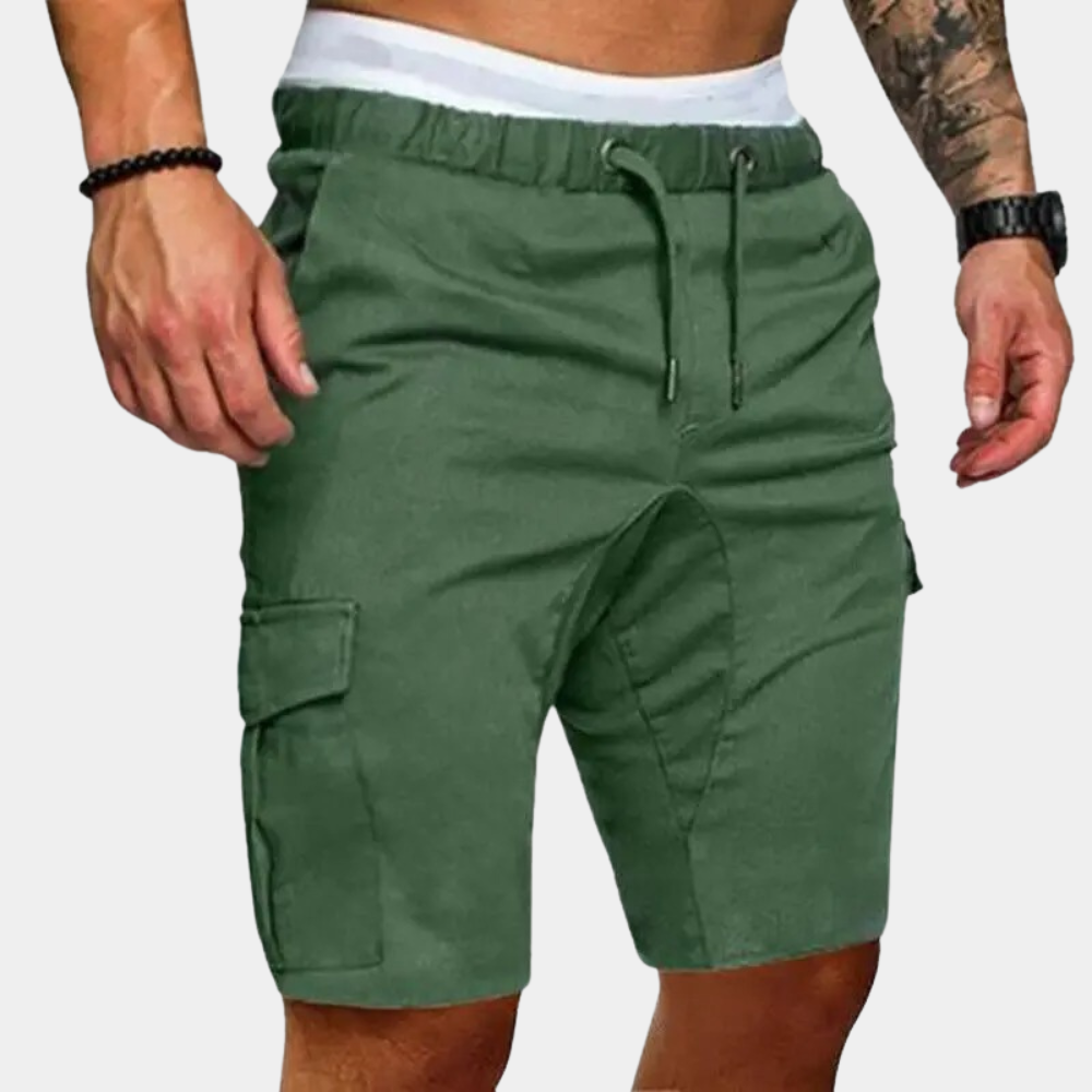 Short cargo taille élastique cordon coupe relax homme – Civray