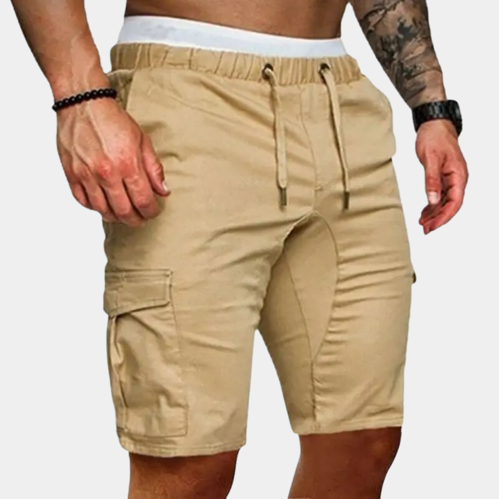 Short cargo taille élastique cordon coupe relax homme – Civray