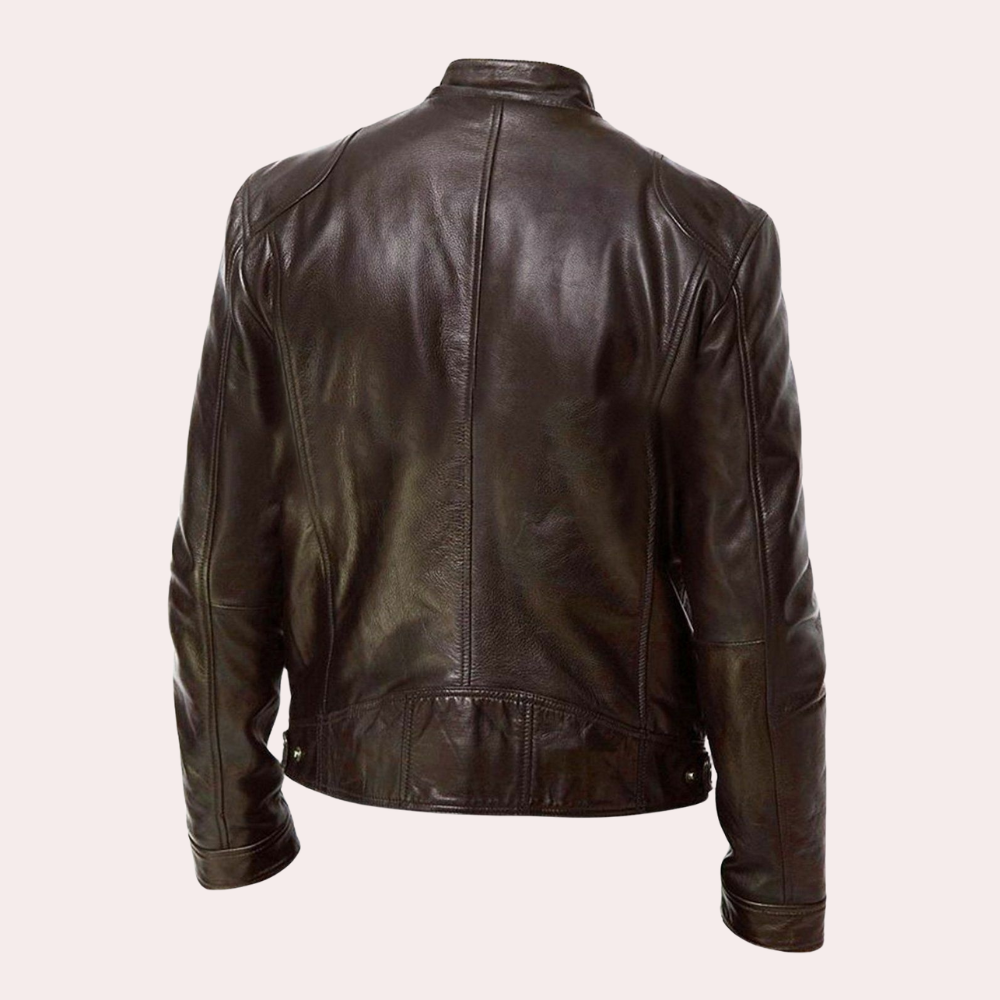 Manteau en similicuir coupe moderne et élégante homme – Pléhérel
