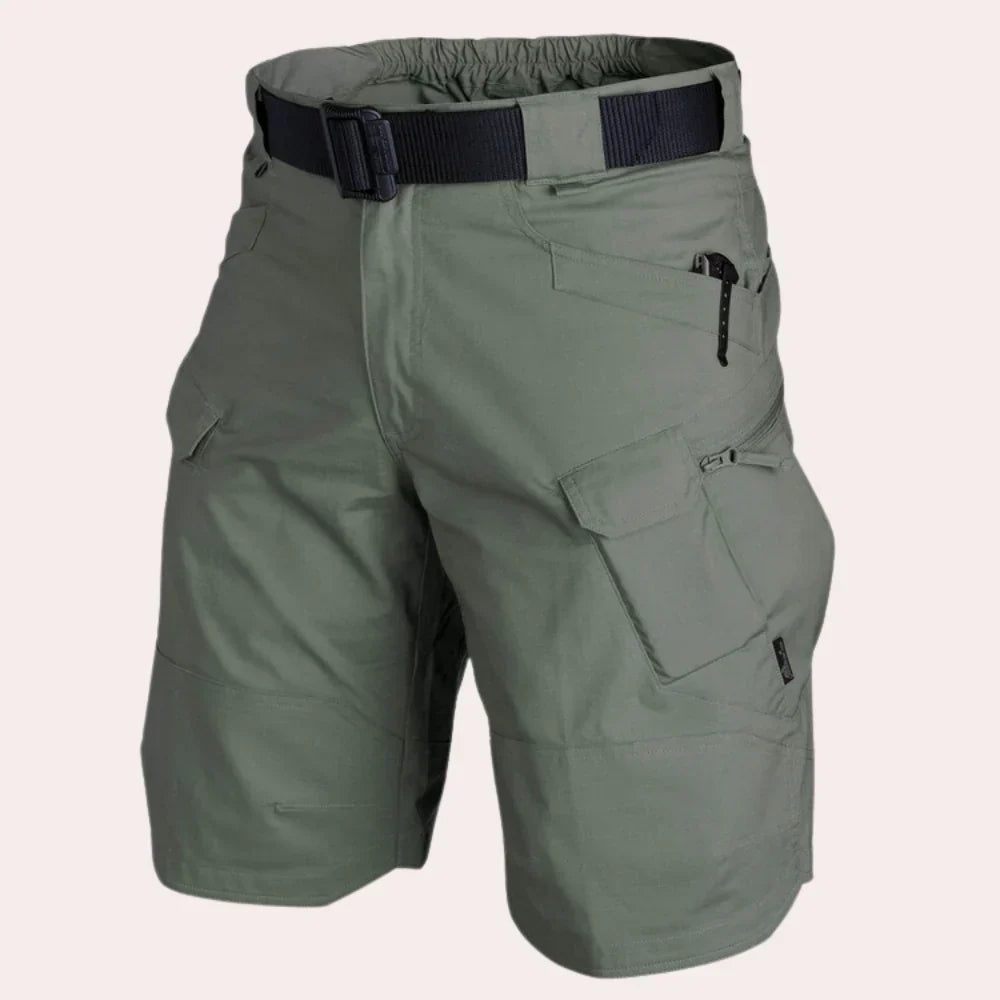 Short cargo à poches zippées