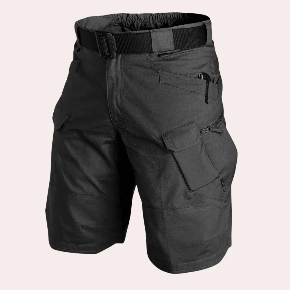Short cargo à poches zippées