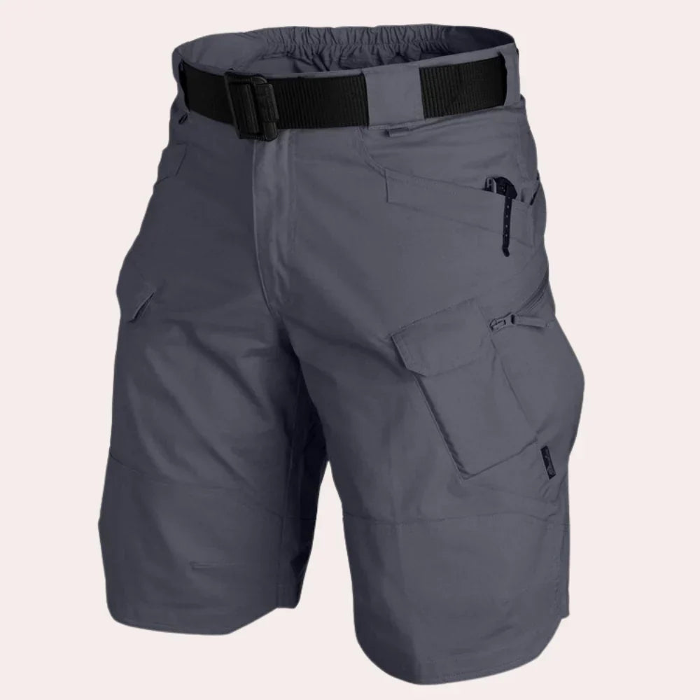 Short cargo à poches zippées