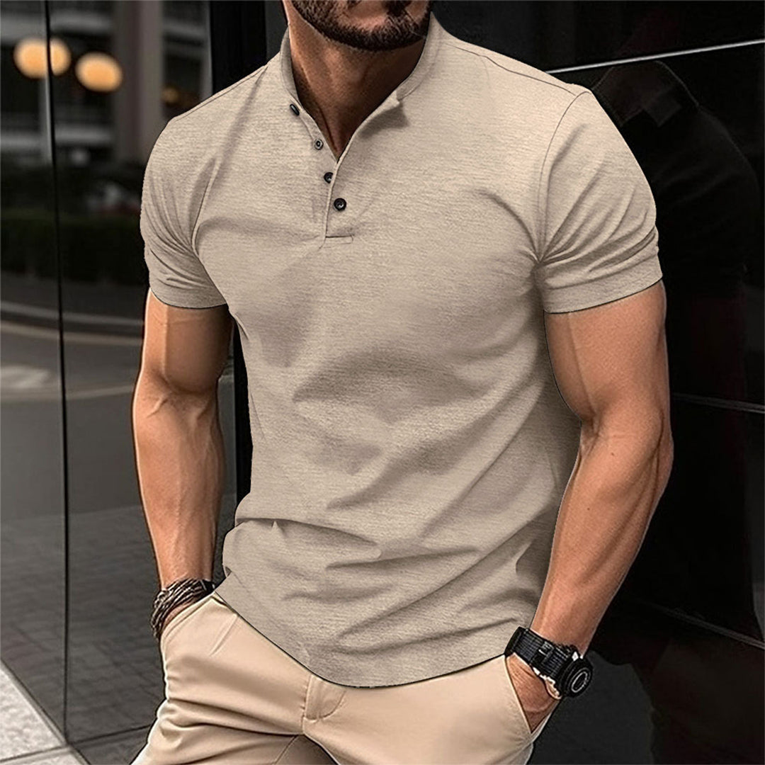 Polo slim col boutonné coupe ajustée silhouette athlétique homme – Agen