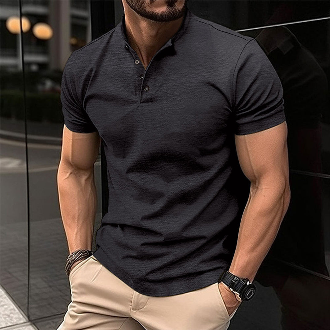 Polo slim col boutonné coupe ajustée silhouette athlétique homme – Agen