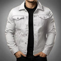 Veste en jean moderne coupe actuelle décontractée homme – Rochecorbon