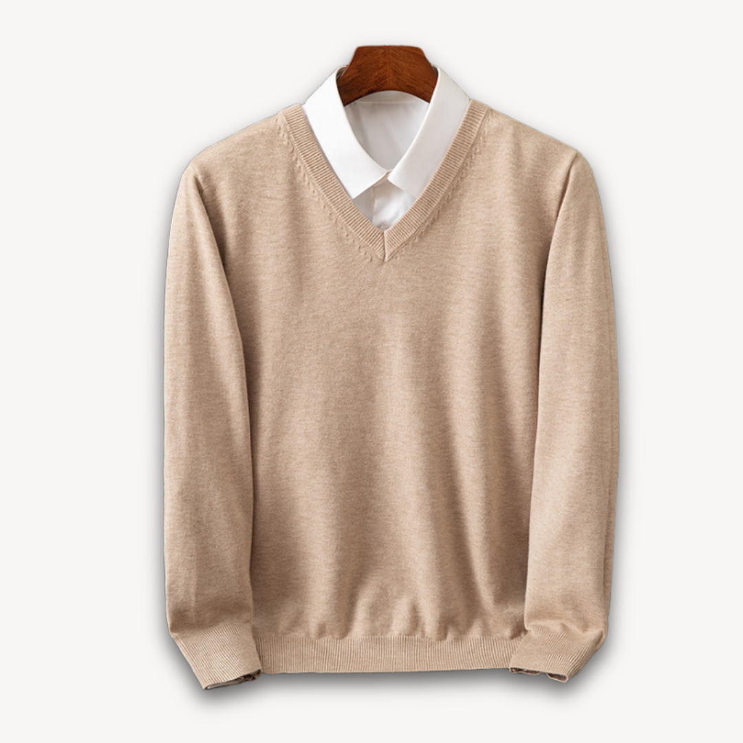 Pull en maille douce effet cachemire col rond homme – Quiberon