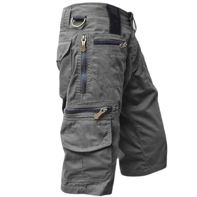 Short cargo multi-poches à fermeture zippée au style intemporel homme – Bourbon
