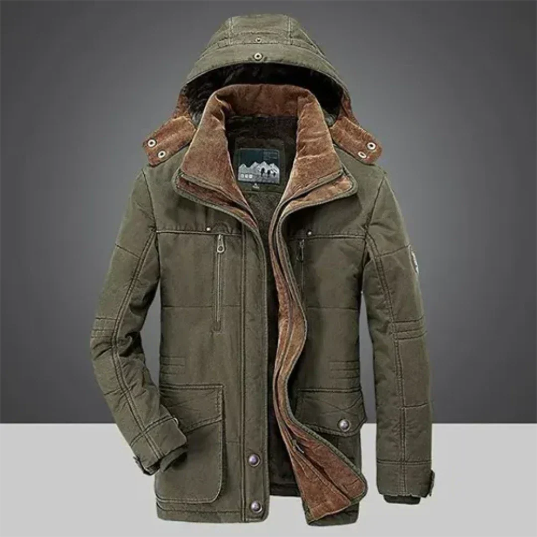Parka doublée polaire chaude et fonctionnelle au style intemporel homme – Rosiers