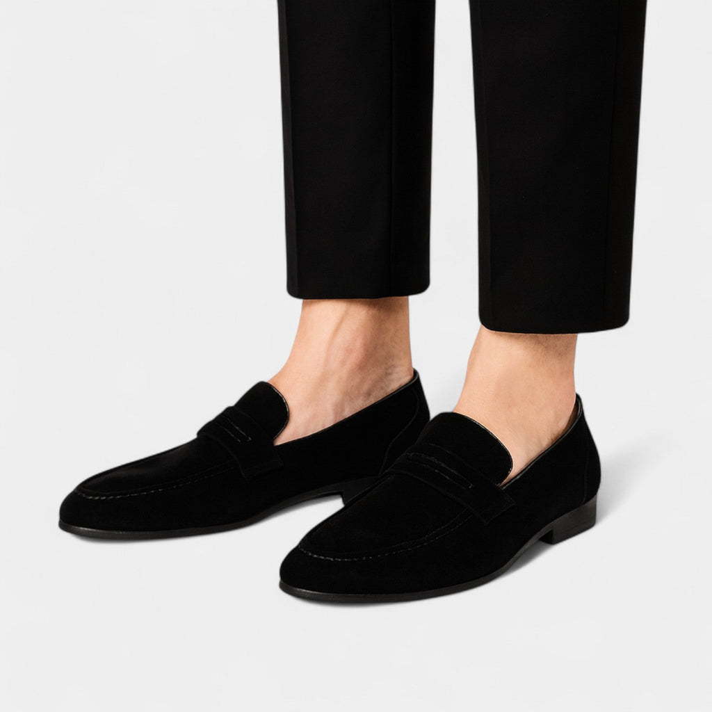 Mocassins en daim coupe basse au style intemporel homme – Briançon