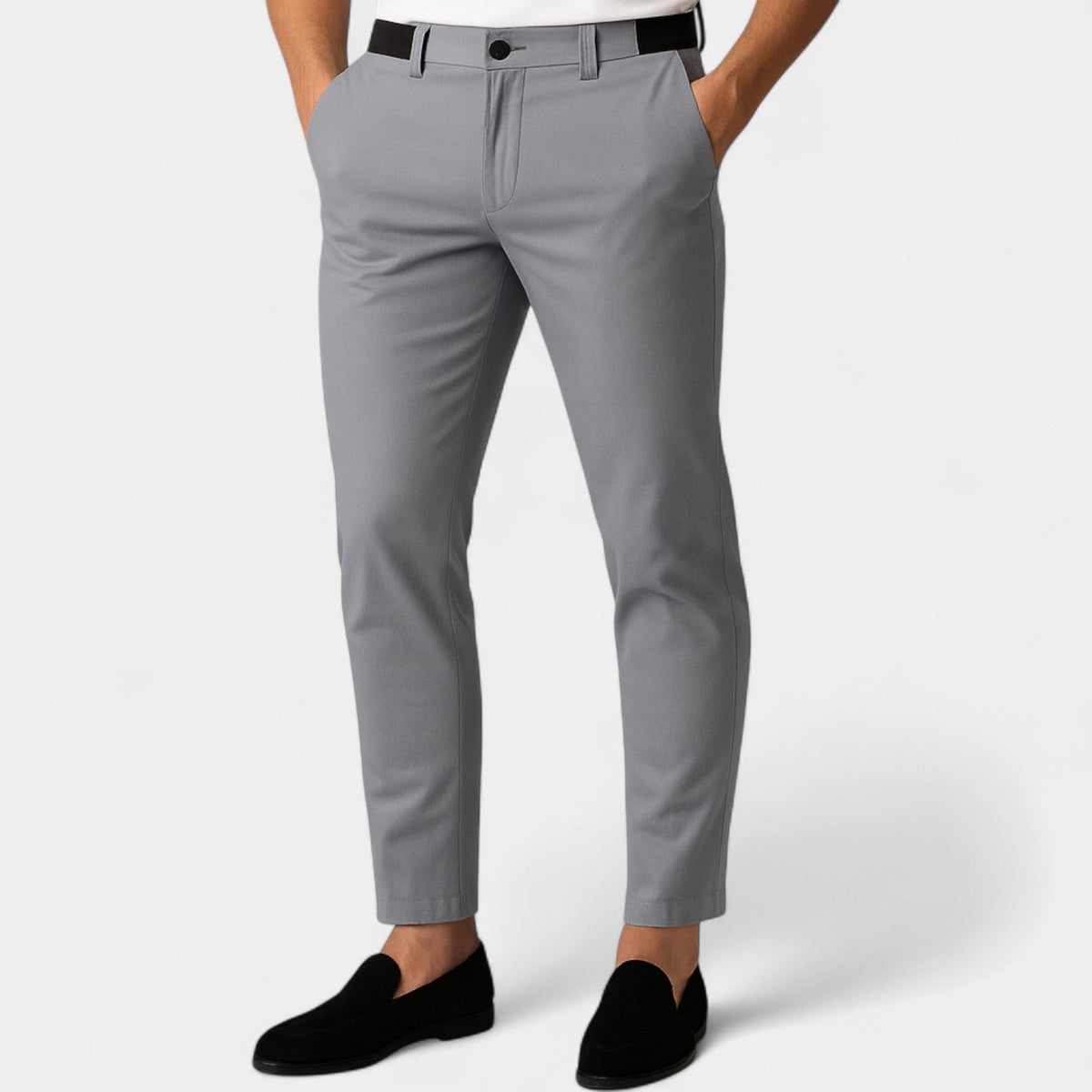 Pantalon chino en coton stretch coupe ajustée homme – Montagny