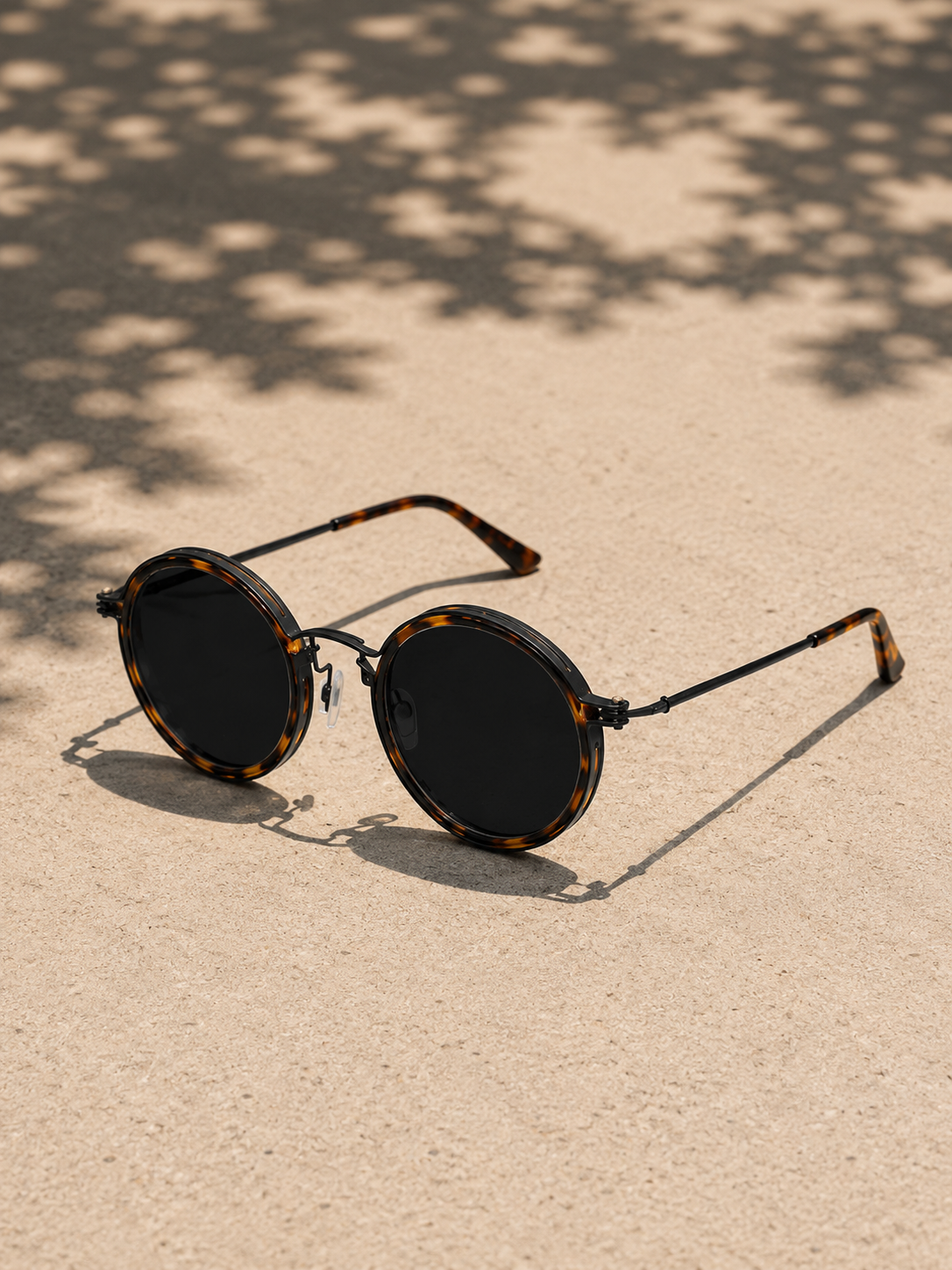 Lunettes de soleil rondes polarisées style vintage monture fine homme – Audenge