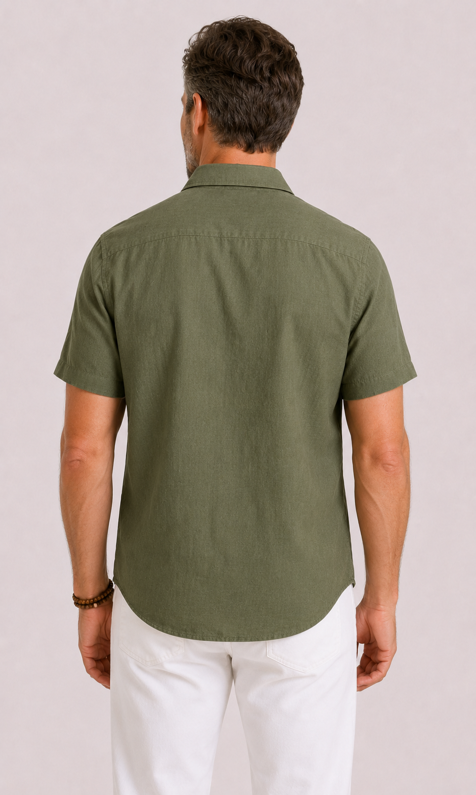 Chemise en lin et coton coupe classique pour journées chaudes homme – Ambès
