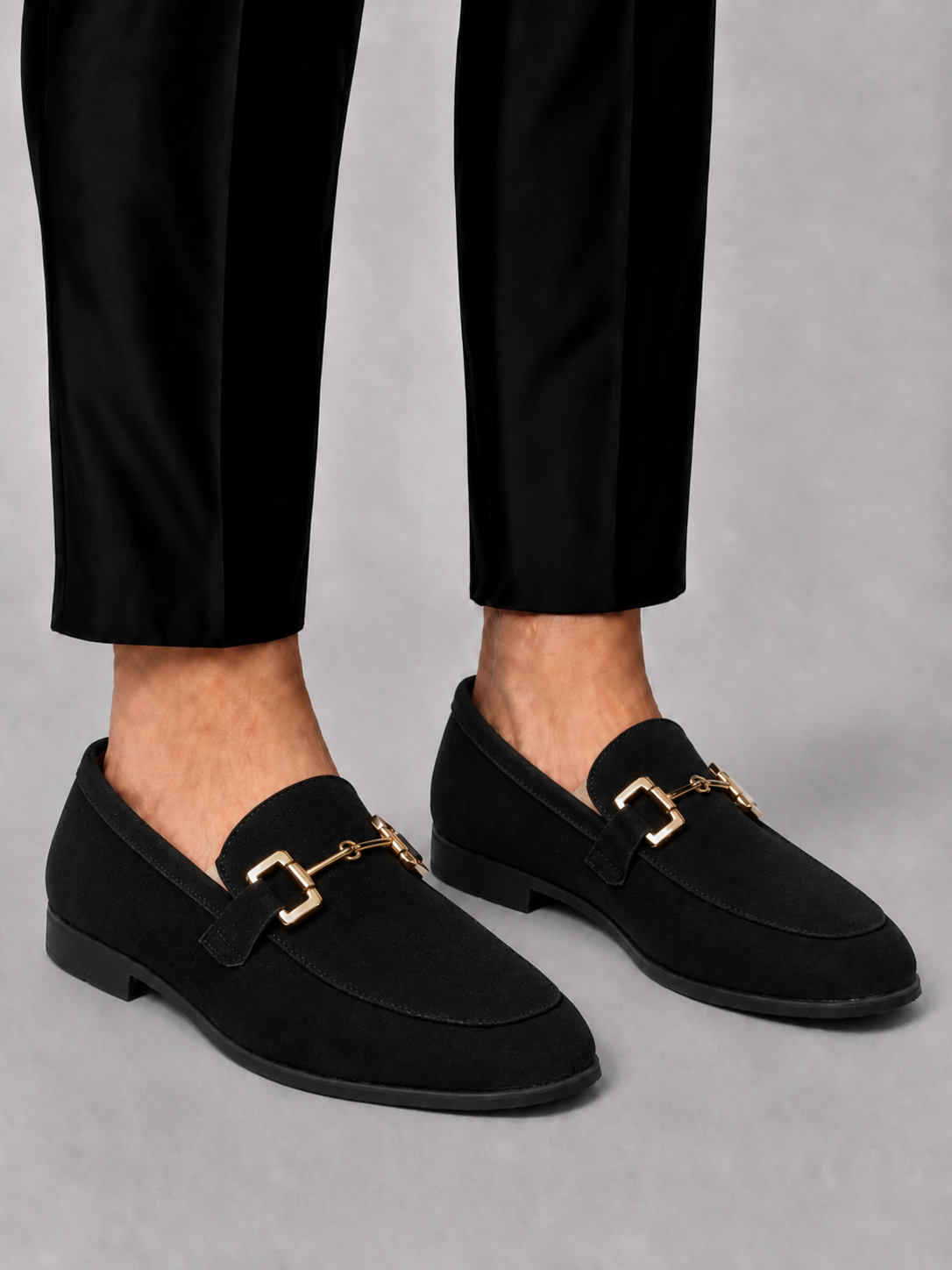 Mocassins en daim détail métallique discret style chic intemporel homme – Mareuil