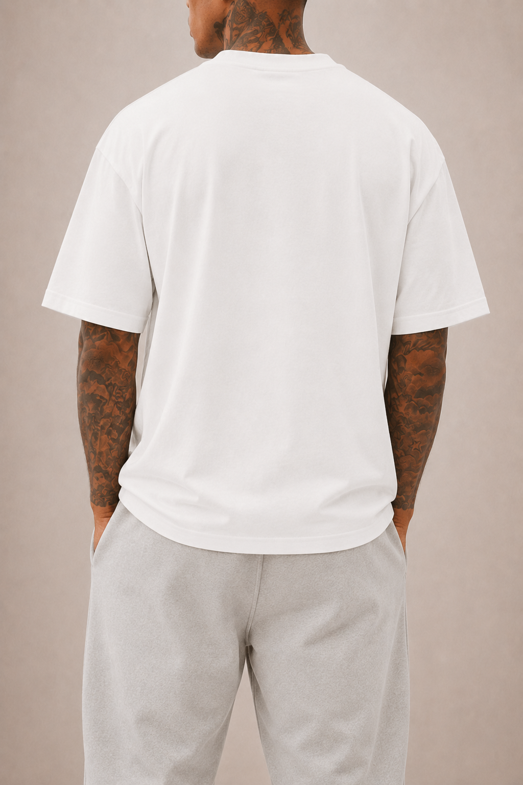 T-shirt oversize imprimé roses au chic discret au style intemporel homme – Embrun