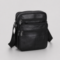 Sac porté épaule en cuir compact structuré style sobre et élégant homme – Auxerre
