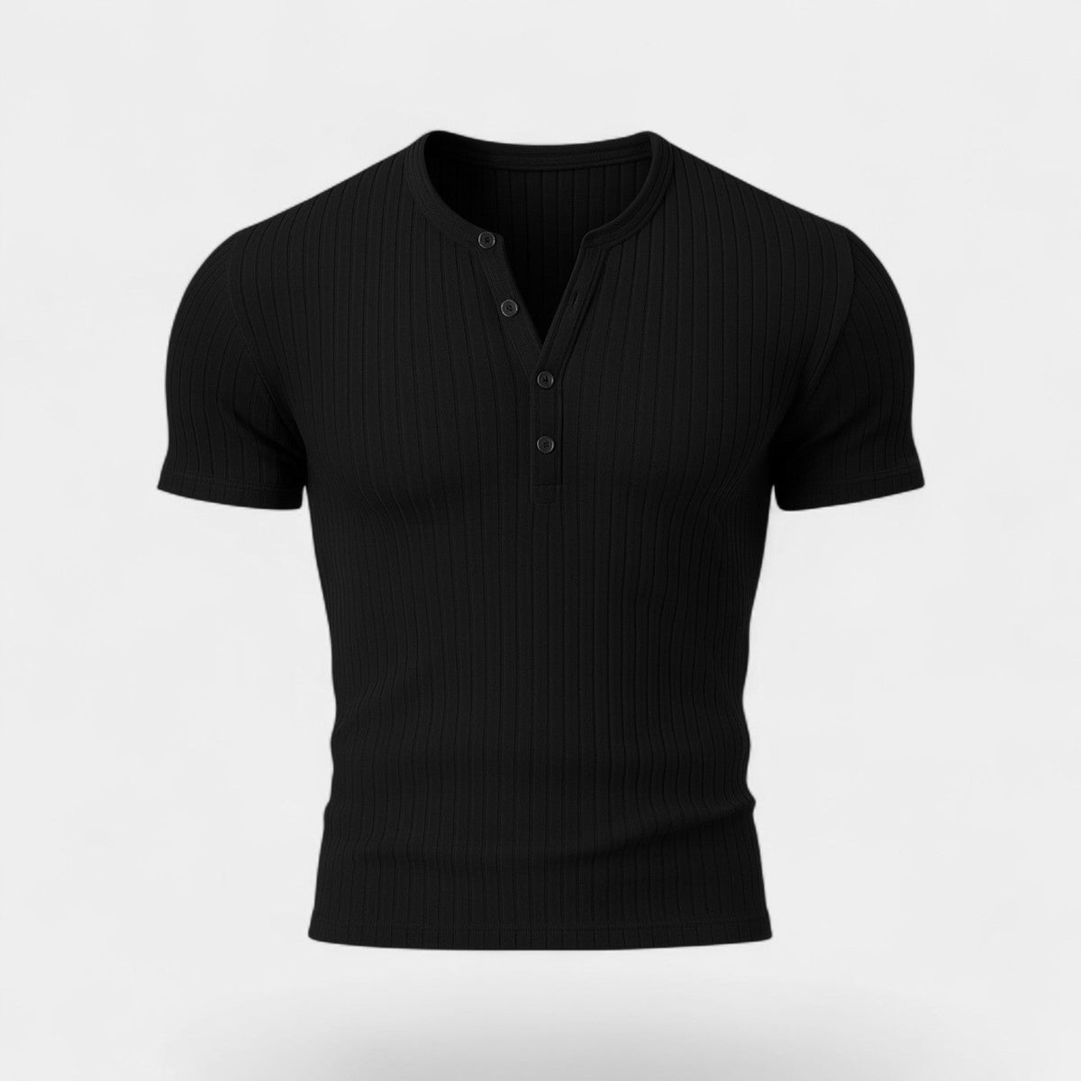 T-shirt en maille côtelée coupe ajustée à la finition soignée homme – Risoul