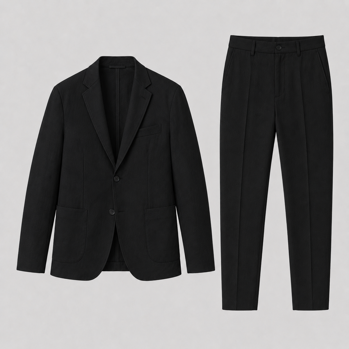 Ensemble deux pièces blazer à col classique et pantalon élégant homme – Dol