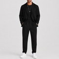 Ensemble deux pièces blazer à col classique et pantalon élégant homme – Dol